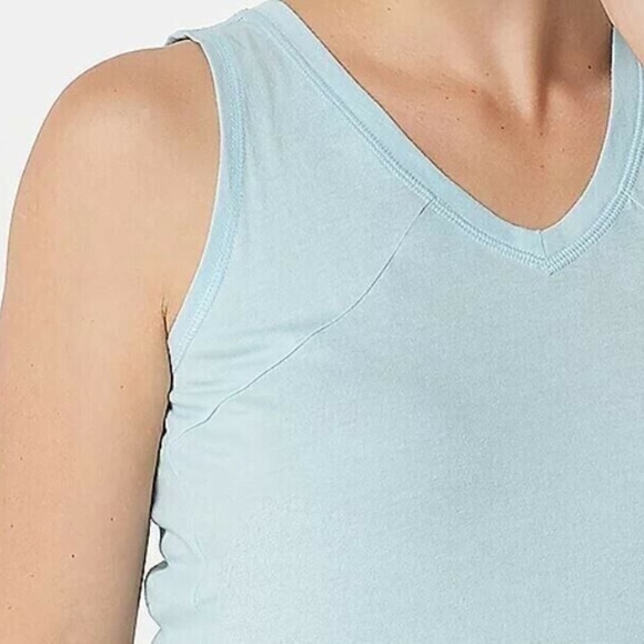 Soulgani Active California Love V-Neck Tank Top Women's M Power Blue - QVC - Picture 3 of 14